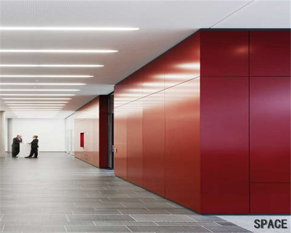 灵武挂板隔断墙，金属挂板隔断